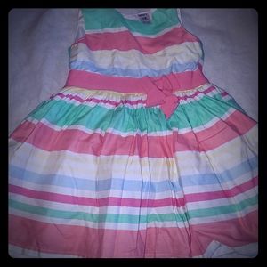 Toddler girl beautiful striped dress